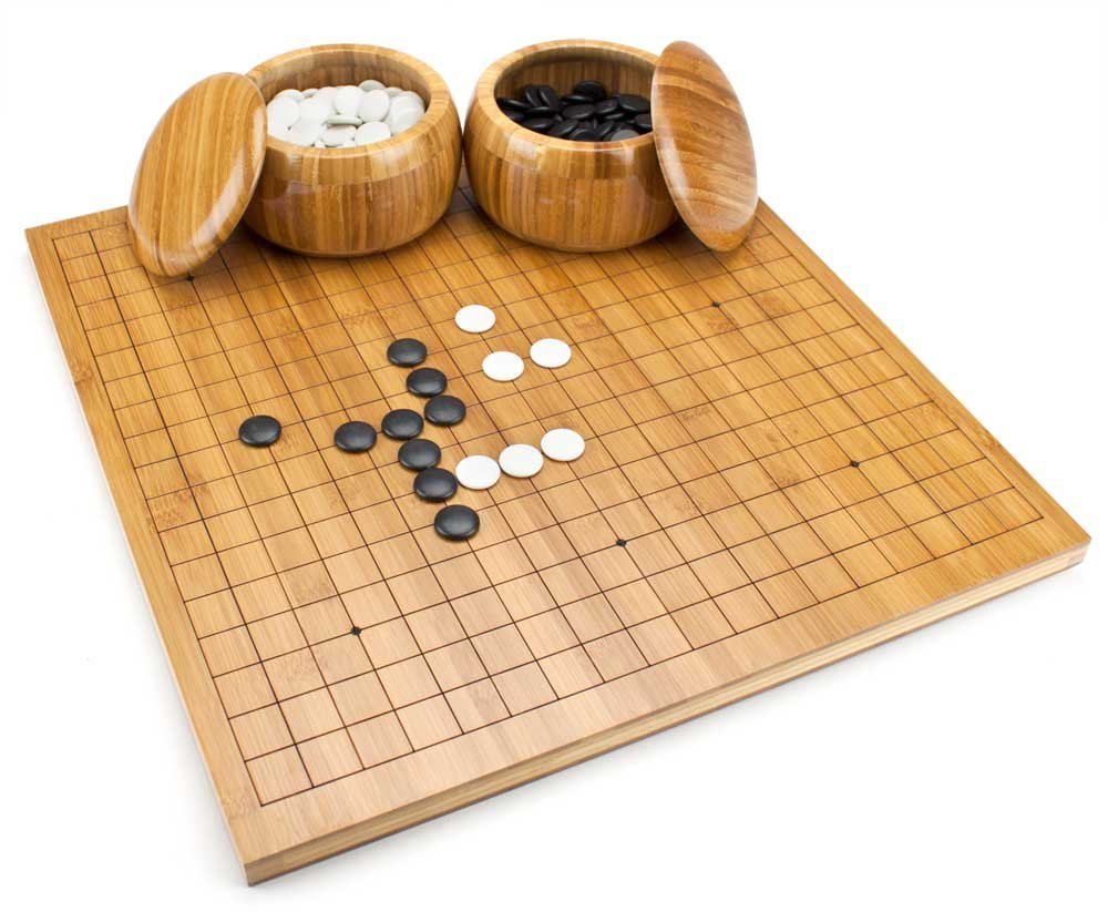 Amazon.com: Brybelly Go Set All Natural Bamboo Wood Go Board